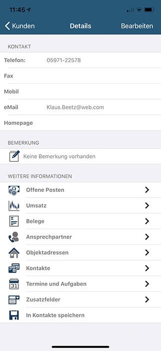 TopApp Detail Kunde